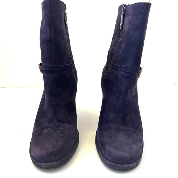 Enzo Angiolini Purple Suede Booties Sz 8.5 B15/9 - Picture 3 of 9